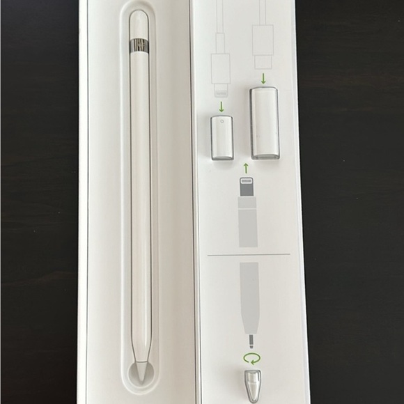 Apple Pencil (1st Generation) with USB-C to Pencil Adapter - White New in Box - Picture 2 of 8
